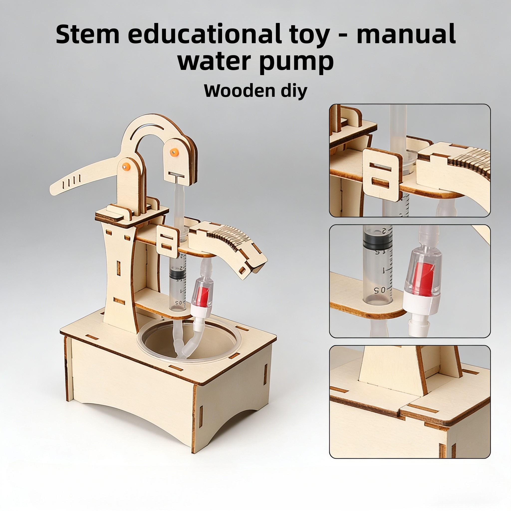Wooden DIY Hand Pump Well Mode – Science Max recenzja i cena